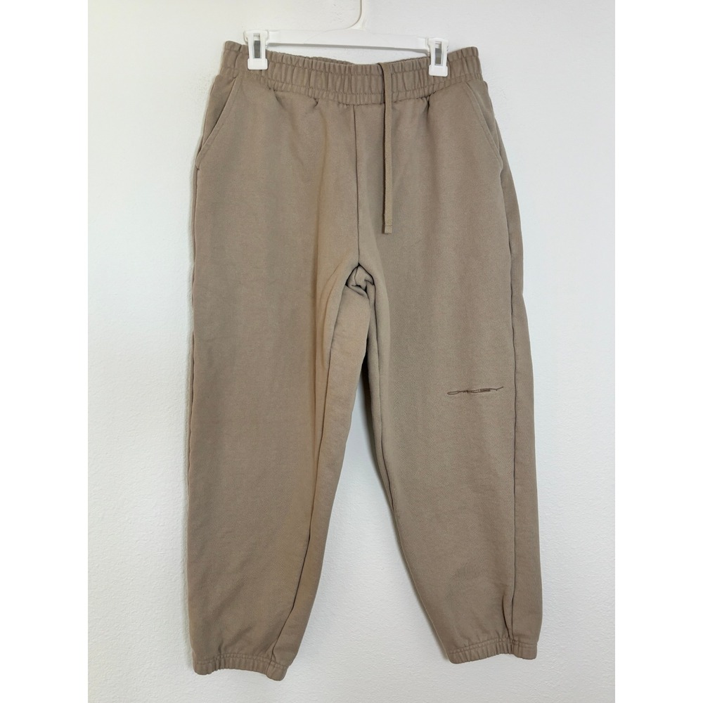 Oakley Relax Jogger Pants Mens Large Tan Fleece Sweatpants Drawstring US L